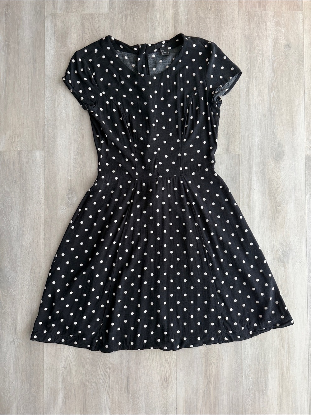 H&M Black and White Polka Dot Dress, Size 6